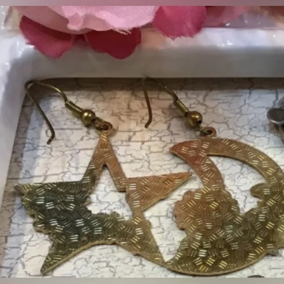 Moon and Sun Earrings - Picture 4 of 4